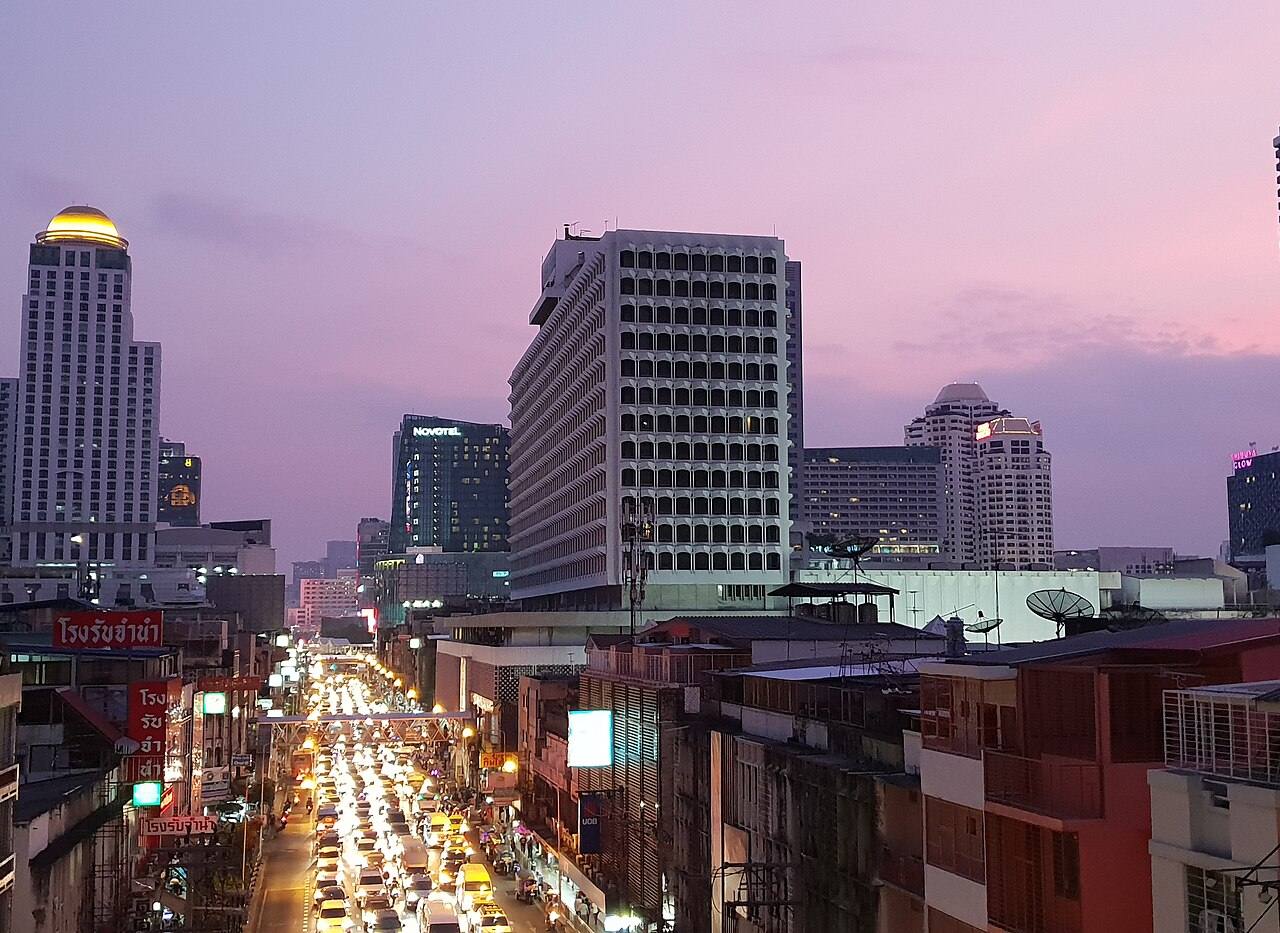 Perfil urbano de Bangkok