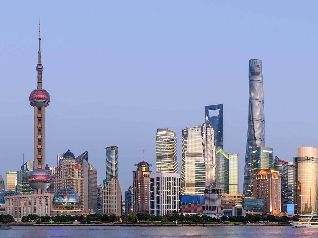Panorámica de Pudong, Shanghái