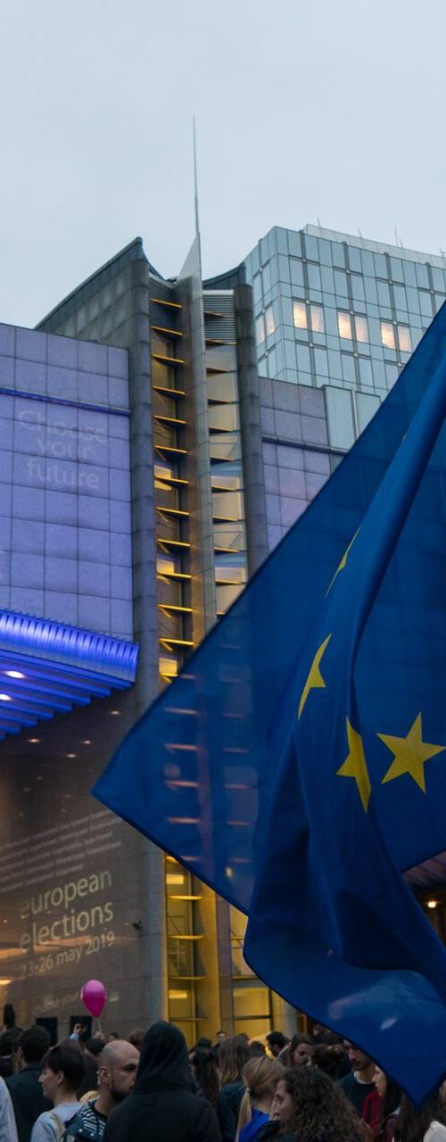 Exterior del Parlamento Europeo en Bruselas